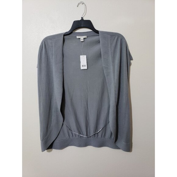 Banana Republic gray light weight open front sweater, cardigan, size M - Picture 1 of 9